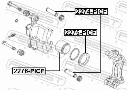 FEBEST ZESTAW NAPRAWCZY ZACISKU 2275-PICF 