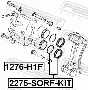 FEBEST ZESTAW NAPRAWCZY ZACISKU 2275-SORF-KIT 