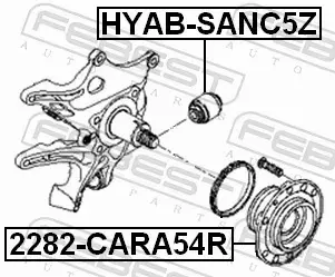 FEBEST ŁOŻYSKO KOŁA 2282-CARA54R 