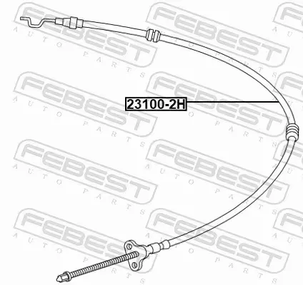 FEBEST LINKA HAMULCOWA 23100-2H 