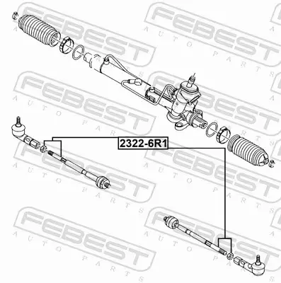 FEBEST DRĄŻEK KIEROWNICZY 2322-6R1 