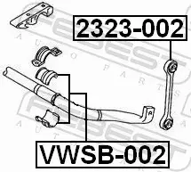 FEBEST ŁĄCZNIK STABILIZATORA 2323-002 