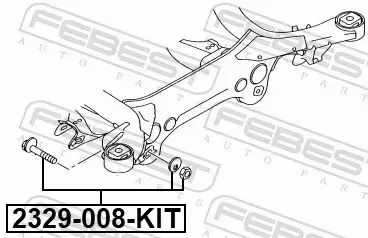 FEBEST ŚRUBA REGULACYJNA ZAWIESZENIA 2329-008-KIT 