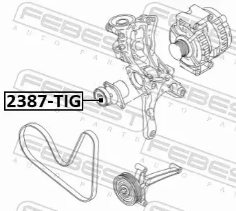 FEBEST ROLKA NAPINACZA 2387-TIG 