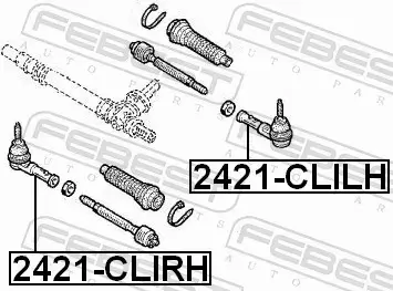 FEBEST KOŃCÓWKA DRĄŻKA 2421-CLIRH 