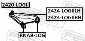 FEBEST WAHACZ ZAWIESZENIA 2424-LOGIIRH 