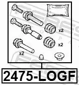 FEBEST ZESTAW NAPRAWCZY ZACISKU 2475-LOGF 