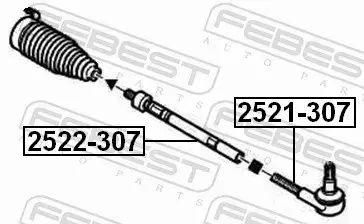 FEBEST DRĄŻEK KIEROWNICZY 2522-307 