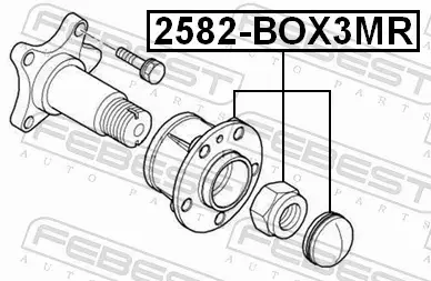 FEBEST PIASTA KOŁA 2582-BOX3MR 