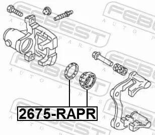 FEBEST ZESTAW NAPRAWCZY ZACISKU 2675-RAPR 