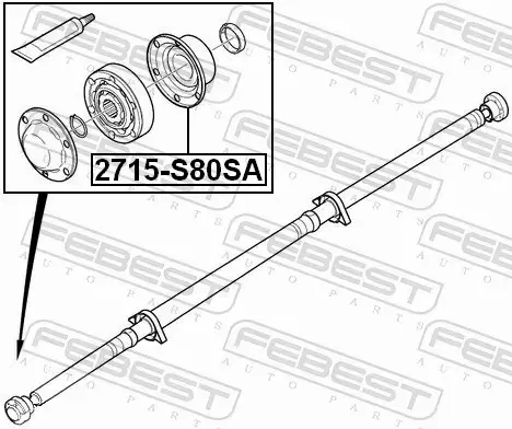 FEBEST OSŁONA PRZEGUBU 2715-S80SA 