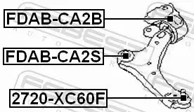 FEBEST SWORZEŃ WAHACZA 2720-XC60F 