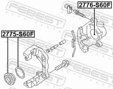 FEBEST ZESTAW NAPRAWCZY ZACISKU 2775-S60F 