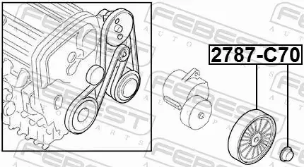 FEBEST ROLKA NAPINACZA 2787-C70 