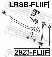 FEBEST ŁĄCZNIK STABILIZATORA 2923-FLIIF 