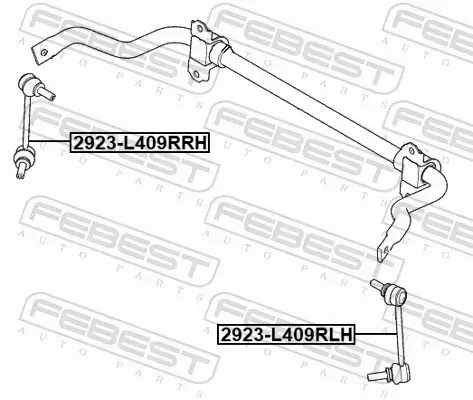 FEBEST ŁĄCZNIK STABILIZATORA 2923-L409RRH 