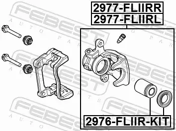 FEBEST TŁOCZEK ZACISKU HAMULCOWEGO 2976-FLIIR-KIT 