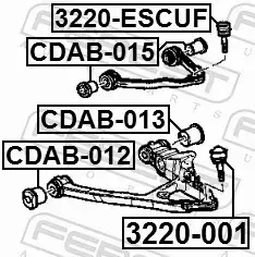 FEBEST SWORZEŃ WAHACZA 3220-001 