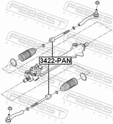 FEBEST DRĄŻEK KIEROWNICZY 3422-PAN 