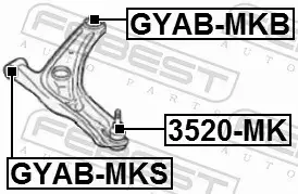 FEBEST SWORZEŃ WAHACZA 3520-MK 