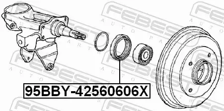 FEBEST USZCZELNIACZ PIASTY KOŁA 95BBY-42560606X 