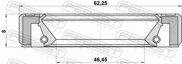 FEBEST USZCZELNIACZ WAŁU NAP 95GBY-48620808L 