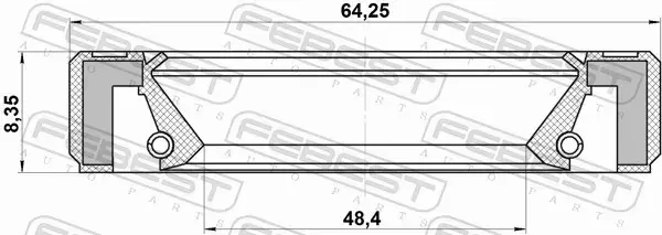 FEBEST USZCZELNIACZ WAŁU NAP 95GBY-50640808R 