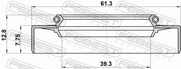 FEBEST USZCZELNIACZ WAŁU NAP 95GDW-41610813R 