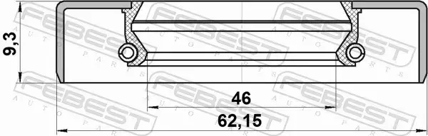 FEBEST USZCZELNIACZ PIASTY KOŁA 95GDY-48620909X 