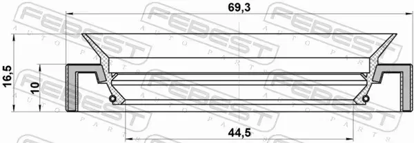 FEBEST USZCZELNIACZ WAŁU NAP 95HAS-46691016C 