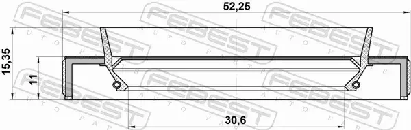 FEBEST USZCZELNIACZ WAŁU NAP 95HBY-32521115X 