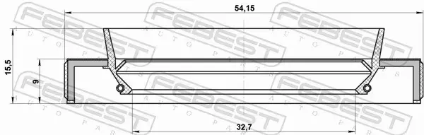 FEBEST USZCZELNIACZ WAŁU NAP 95HBY-34540915R 