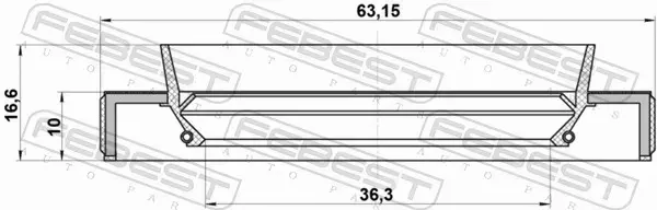 FEBEST USZCZELNIACZ WAŁU NAP 95HBY-38631017C 