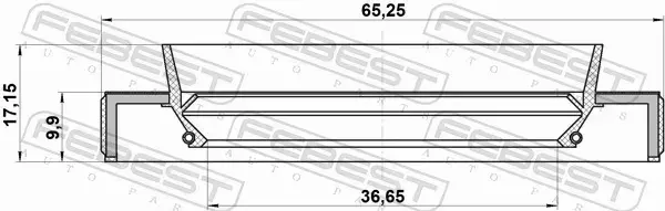 FEBEST USZCZELNIACZ WAŁU NAP 95HBY-38651017C 