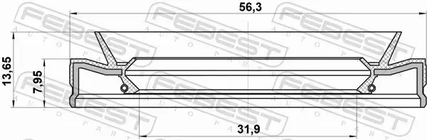 FEBEST USZCZELNIACZ WAŁU NAP 95HEY-33560814C 