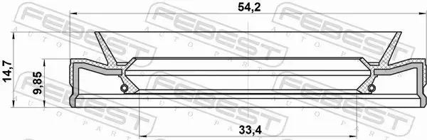 FEBEST USZCZELNIACZ WAŁU NAP 95HEY-35541015U 