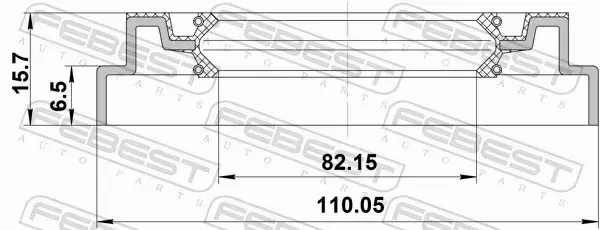 FEBEST USZCZELNIACZ PIASTY KOŁA 95QDS-841100716X 