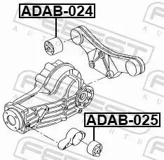 FEBEST TULEJA ZAWIESZENIA ADAB-025 