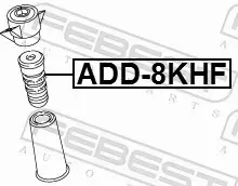 FEBEST ODBÓJ AMORTYZATORA ADD-8KHF 