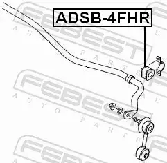 FEBEST TULEJA STABILIZATORA ADSB-4FHR 