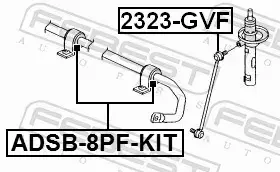 FEBEST TULEJA STABILIZATORA ADSB-8PF-KIT 