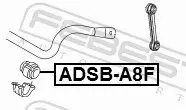 FEBEST TULEJA STABILIZATORA ADSB-A8F 