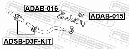 FEBEST TULEJA STABILIZATORA ADSB-D3F-KIT 