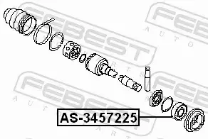 FEBEST ŁOŻYSKO WAŁU NAPĘDOWEGO AS-3457225 