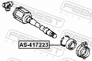 FEBEST ŁOŻYSKO WAŁU NAPĘDOWEGO AS-417223 