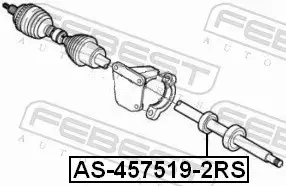 FEBEST ŁOŻYSKO WAŁU NAPĘDOWEGO AS-457519-2RS 