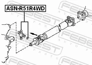 FEBEST KRZYŻAK WAŁU ASN-R51R4WD 