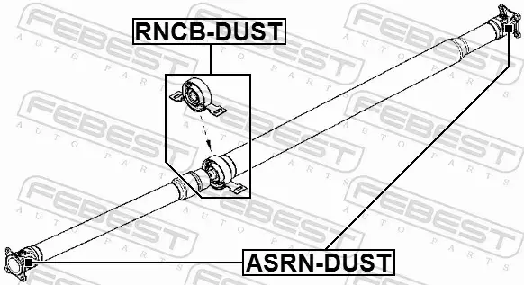 FEBEST KRZYŻAK WAŁU NAPĘDOWEGO ASRN-DUST 