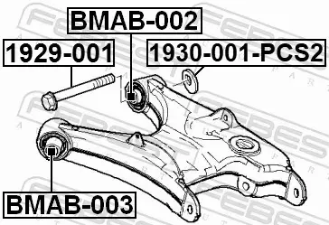 FEBEST TULEJA WAHACZA BMAB-002 