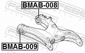 FEBEST TULEJA ZAWIESZENIA BMAB-008 